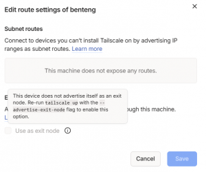 使用tailscale搭建内网服务